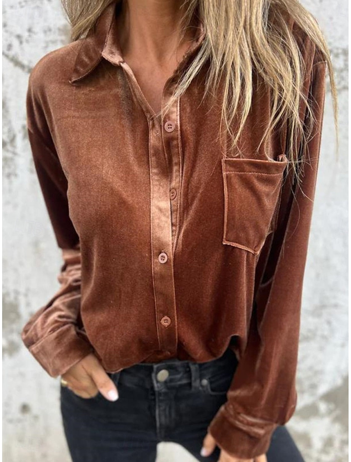 Eva - Camisa de terciopelo