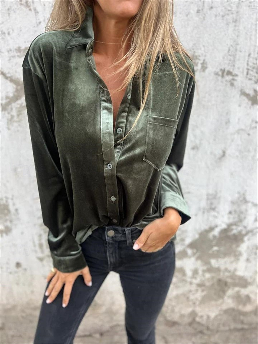 Eva - Camisa de terciopelo