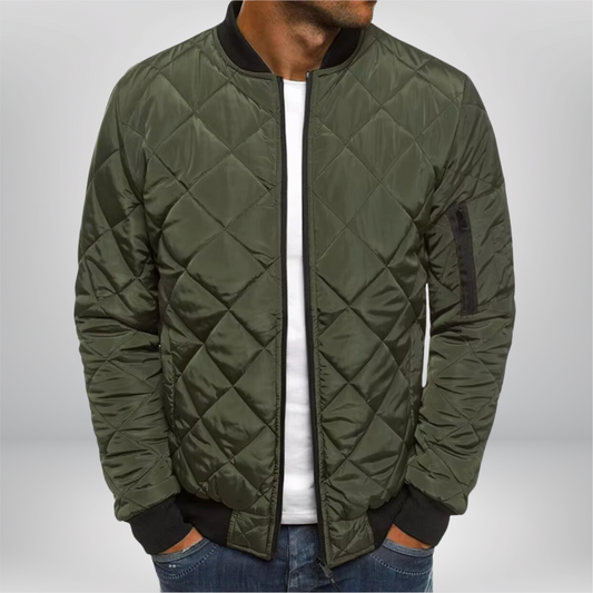 Bomber de hombre acolchada