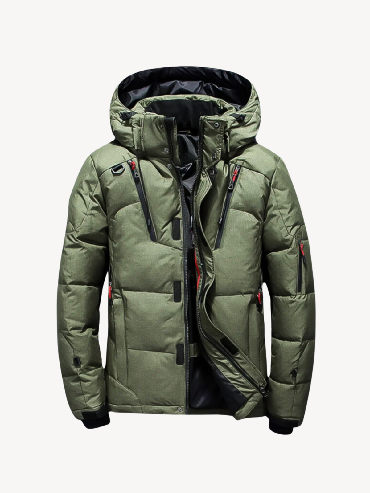 Parka acolchada con capucha