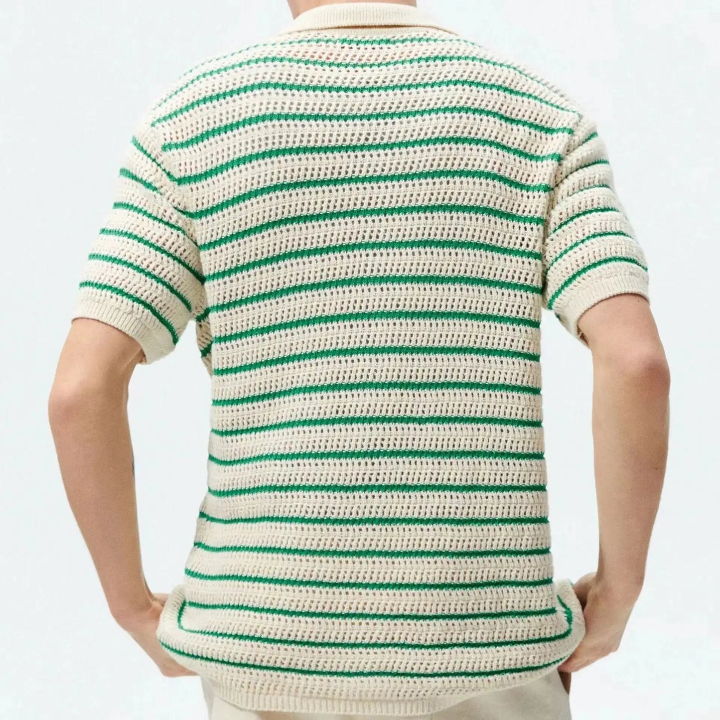 Polo de punto rayado