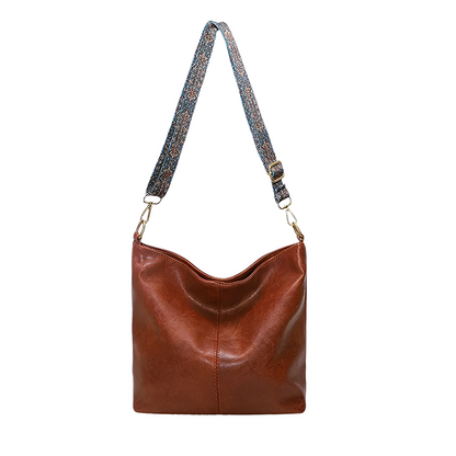 Bolso cruzado de piel para mujer