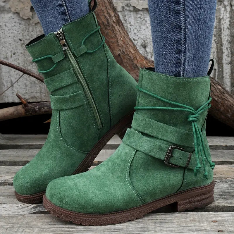 Botas de ante con plataforma